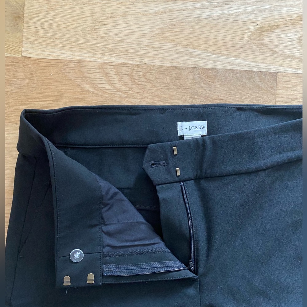J by J Crew Wide Leg Black Pants